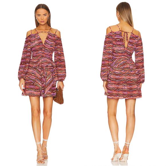 NWT $690 Retail Ulla Johnson Silvia‎ Dress Silk Mini Designer Cocktail Purple 12 - Picture 1 of 15